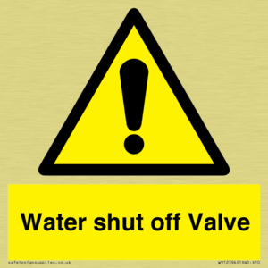 Water shut off Valve